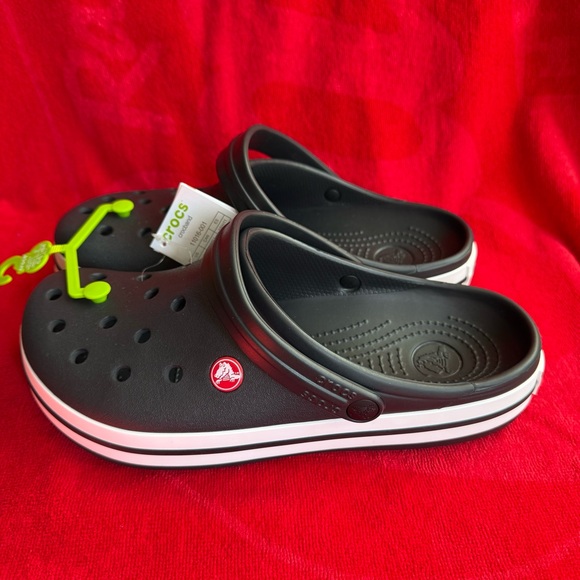Crocs Crocband Classic Black Clogs. Men Size 9. Women Size 11 Brand New - Picture 2 of 13